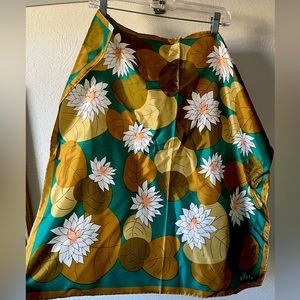 Vintage Vera Neumann Lotus square scarf